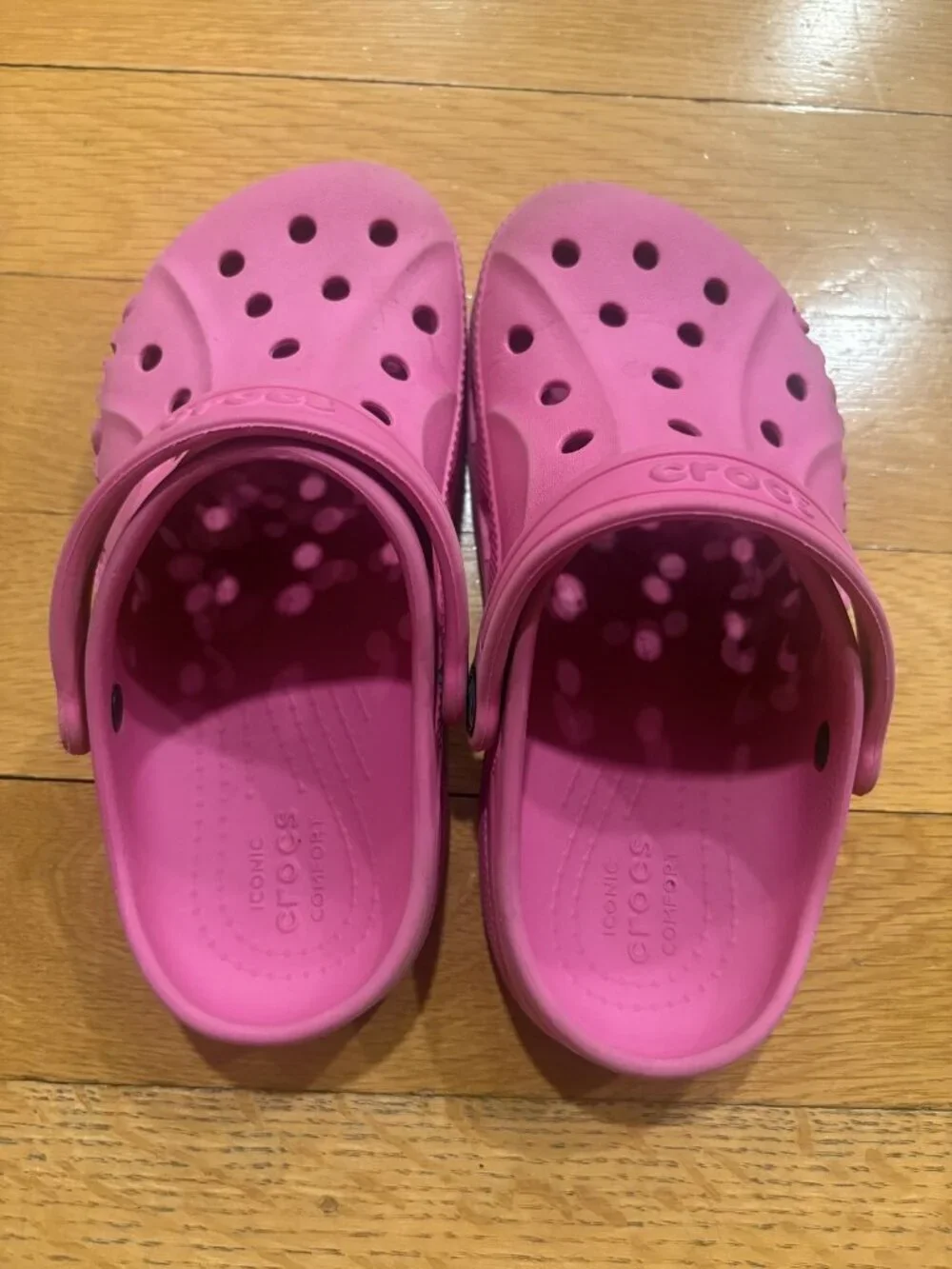Crocs Size J2 Classic Ventilated Clogs with Adjustable Strap